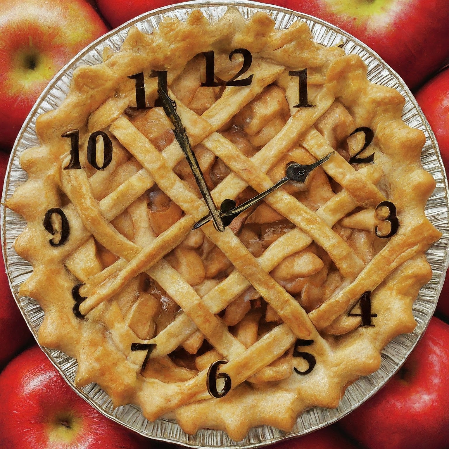 Clock With Food